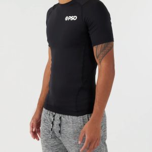 Alternative view of Compression Tee Short Sleeve - Black