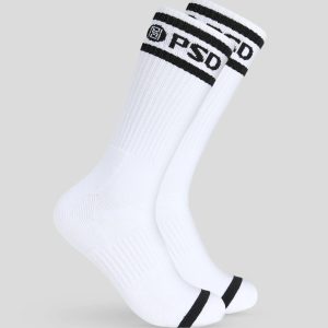 Alternative view of 3 Pack - Logo Stripe Crew - White