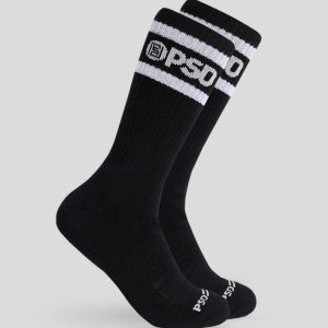 Alternative view of 3 Pack - Logo Stripe Crew - Black