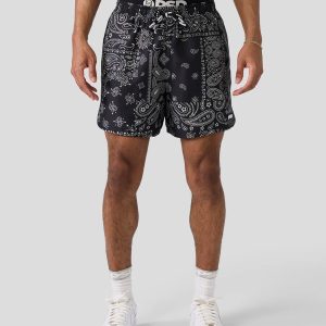 Khaki Paisley Essential Short