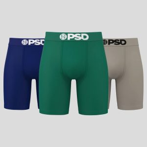 Cotton 3 Pack - Green/Grey/Blue