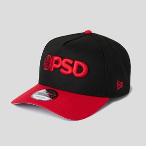 New Era x PSD Logo Hat Black/Red